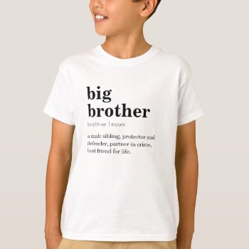 Big Brother Tshirts - Definition Dictionary Simple by CallaChic at Zazzle