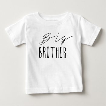 Big Brother | Typography Baby T-shirt by RedefinedDesigns at Zazzle