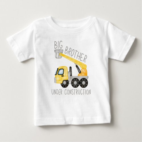 Big Brother Under Construction Brother Digger Baby T_Shirt