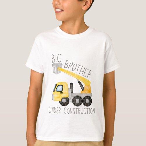 Big Brother Under Construction Brother Digger T_Shirt