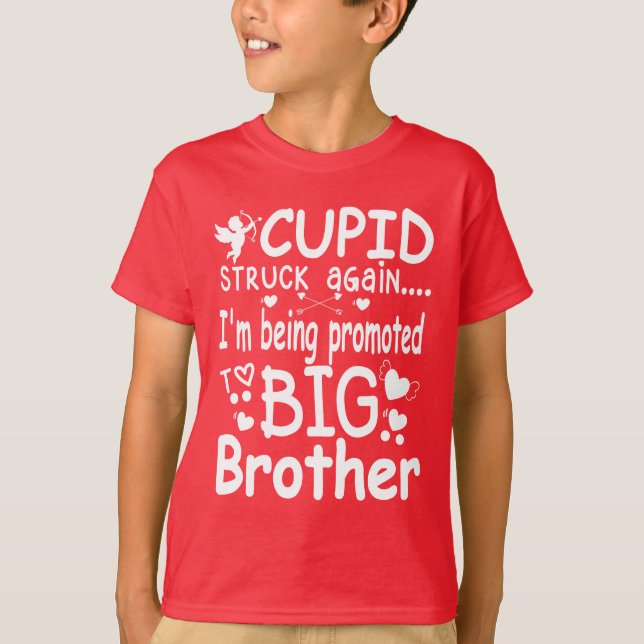 big brother valentine Pregnancy announcement  T-Shirt (Front)