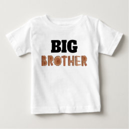 Big Brother Watercolor Wooden Illustration  Baby T-Shirt