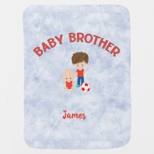 Big Brother with Baby Brother Personalized    Blanket