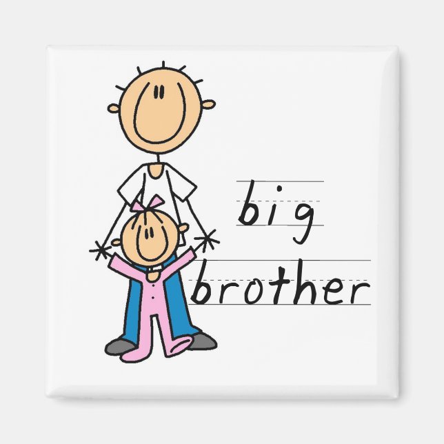 Big Brother with Baby Sister Tshirts and Gifts Magnet (Front)