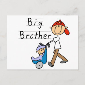 Big Brother With Little Brother Postcard