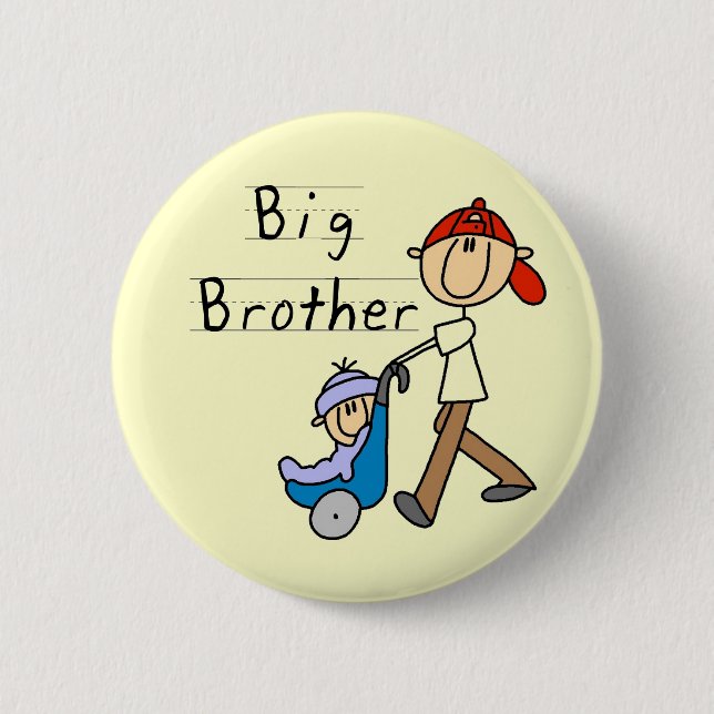 Big Brother with Little Brother Tshirts and Gifts Pinback Button (Front)