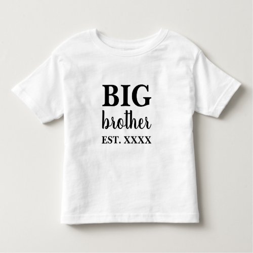 Big Brother Year Toddler T_shirt