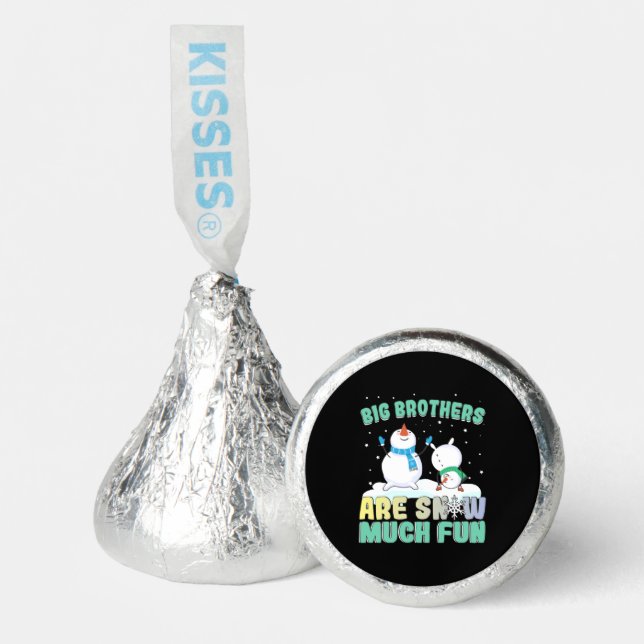 Big Brothers are Snow Much Fun - Holiday Snowman Hershey®'s Kisses® (Front)