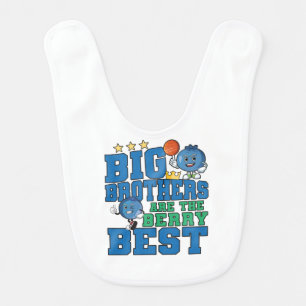 Big Brothers are the Berry Best - Blueberry Pun Baby Bib