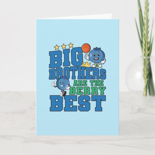 Big Brothers are the Berry Best _ Blueberry Pun Card