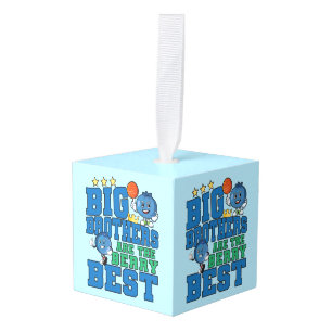 Big Brothers are the Berry Best - Blueberry Pun Cube Ornament