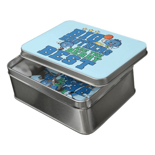 Big Brothers are the Berry Best - Blueberry Pun Jigsaw Puzzle (Lid Open)