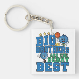 Big Brothers are the Berry Best - Blueberry Pun Keychain