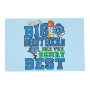 Big Brothers are the Berry Best - Blueberry Pun Placemat