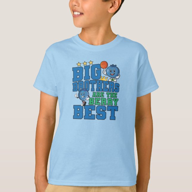 Big Brothers are the Berry Best - Blueberry Pun T-Shirt (Front)
