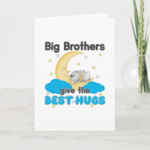 Big Brothers Give the Best Hugs - Bunny Moon Card