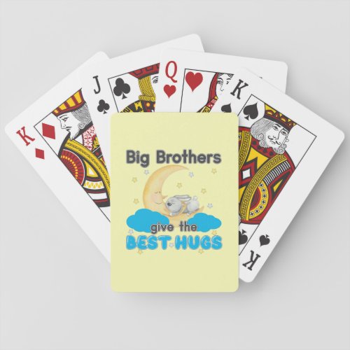 Big Brothers Give the Best Hugs _ Bunny Moon Playing Cards