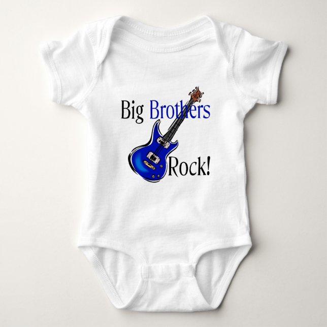 Big Brothers ROCK! Baby Bodysuit (Front)