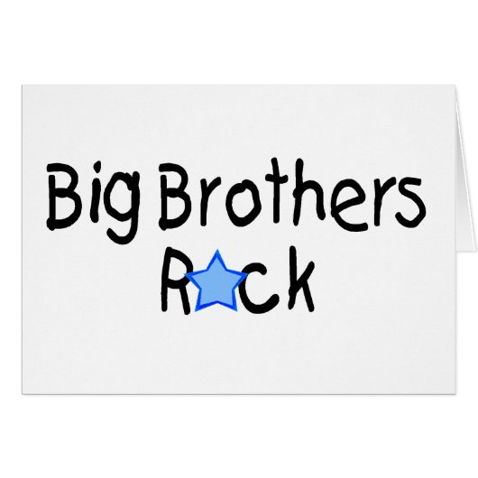 Big Brothers Rock Cards (Front Horizontal)