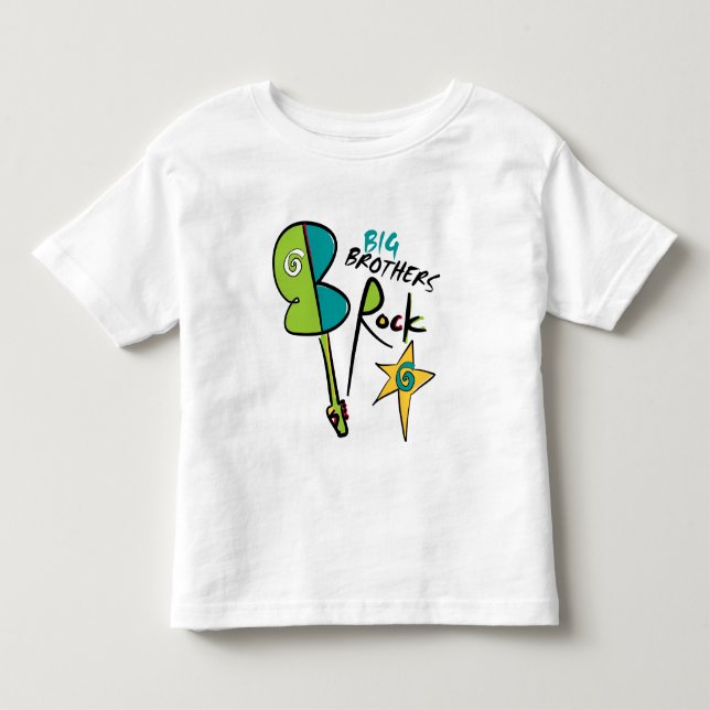 Big Brothers Rock! Toddler T-shirt (Front)