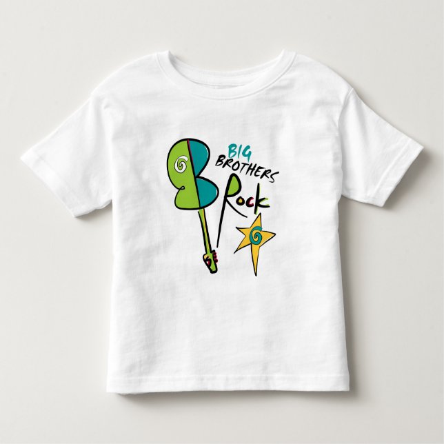 Big Brothers Rock! Toddler T-shirt (Front)
