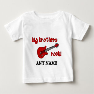 Big Brothers Rock! with guitar Baby T-Shirt