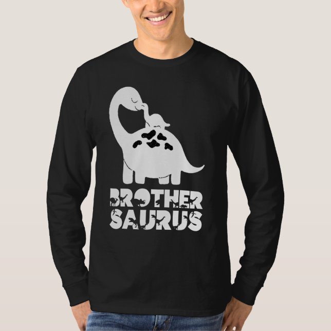 Big Brothersaurus Rex Little Brother Saurus Bro Di T-Shirt (Front)