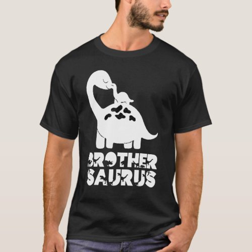 Big Brothersaurus Rex Little Brother Saurus Bro Di T_Shirt