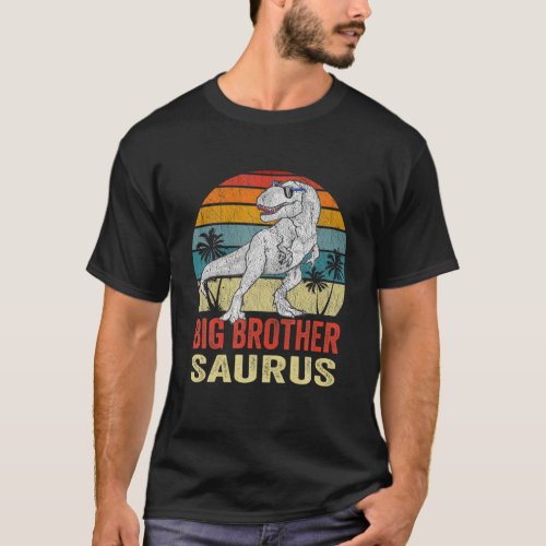 Big Brothersaurus T Rex Dinosaur Big Brother Sauru T_Shirt