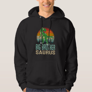 Big BrotherSaurus T Rex Dinosaur Saurus Family Mat Hoodie