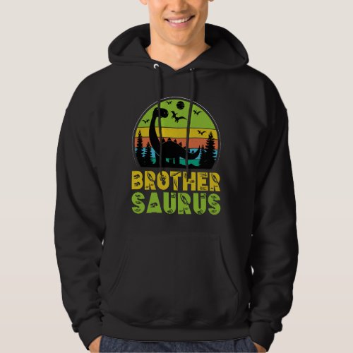 Big Brothersaurus T Rex Little Brother Saurus Bro Hoodie