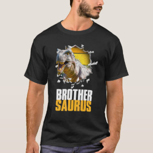 Big Brothersaurus Vintage Rex Dinosaur Big Brother T-Shirt