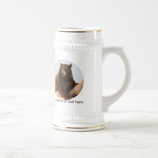 Big Brown Bear Beer Stein (Right)