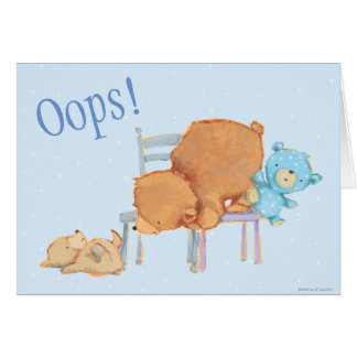 Big Brown Bear, Calico, & Floppy Share Two Chairs Cards