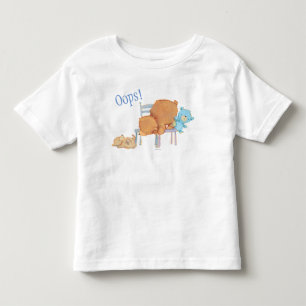 Big Brown Bear, Calico, & Floppy Share Two Chairs Toddler T-shirt