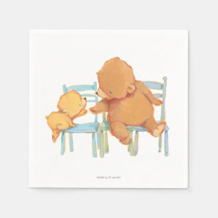 Big Brown Bear Helps Little Yellow Bear Paper Napkins