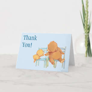 Big Brown Bear Helps Little Yellow Bear Thank You Card