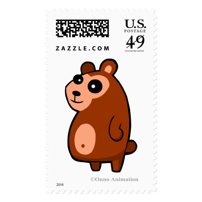 Big Brown Bear T shirts and clothing Stamps