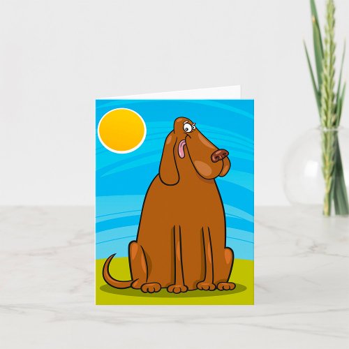 Big Brown Dog Card