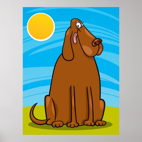 Big Brown Dog Poster