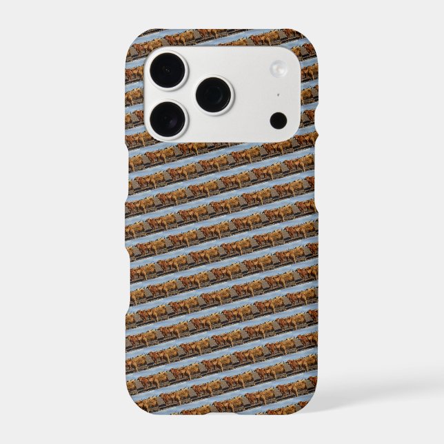 Big Brown Highland Cows, Case-Mate iPhone Case (Back)