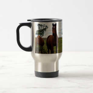 Big Brown Magnificent Horse, Travel Mug