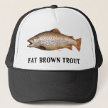 Big Brown Trout Trucker Hat at Zazzle