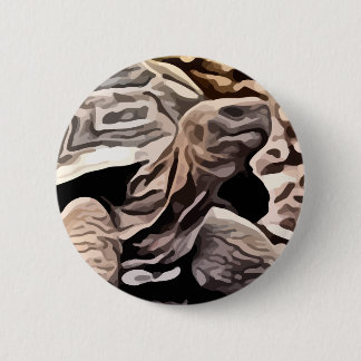 big brown turtle painting button