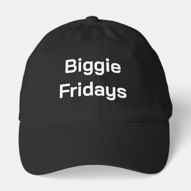 Big Bubble Club "Biggie Fridays" BFF Funny Joke Hat (Front)