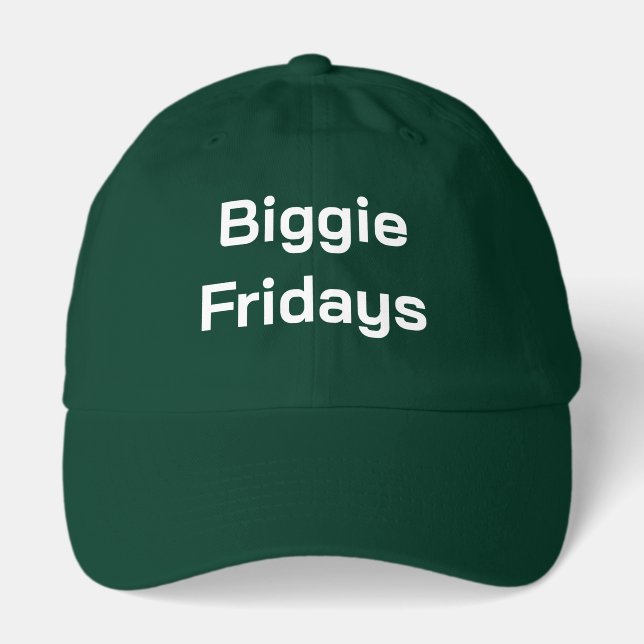 Big Bubble Club "Biggie Fridays" BFF Funny Joke Hat (Front)