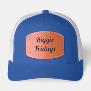 Big Bubble Club "Biggie Fridays" BFF Funny Joke Leather Patch Hat