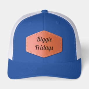 Big Bubble Club "Biggie Fridays" BFF Funny Joke Leather Patch Hat