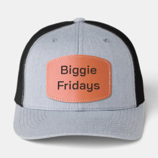 Big Bubble Club "Biggie Fridays" BFF Funny Joke Leather Patch Hat