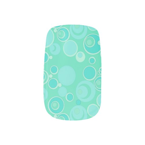 Big Bubblegum Bubbles Everywhere Teal Thank You Minx Nail Art